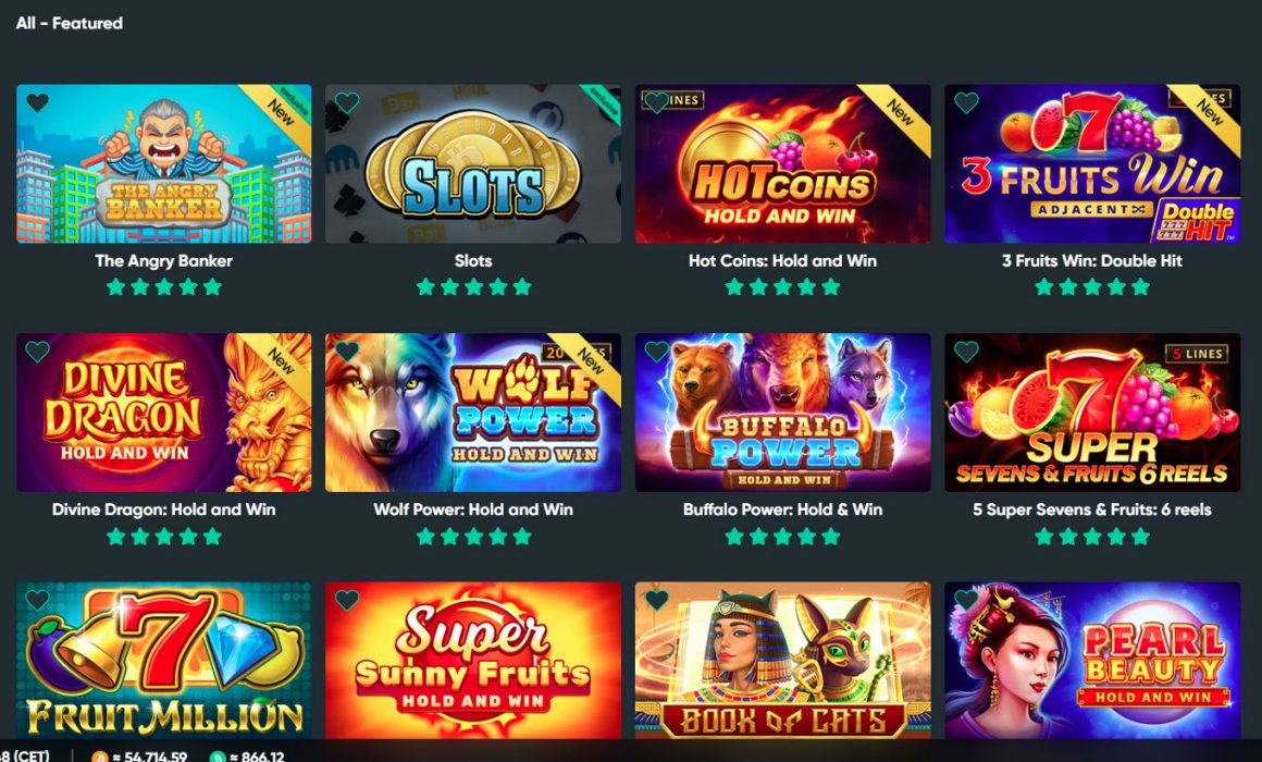Game Selection at Online Crypto Casino Bitcoin.com Games