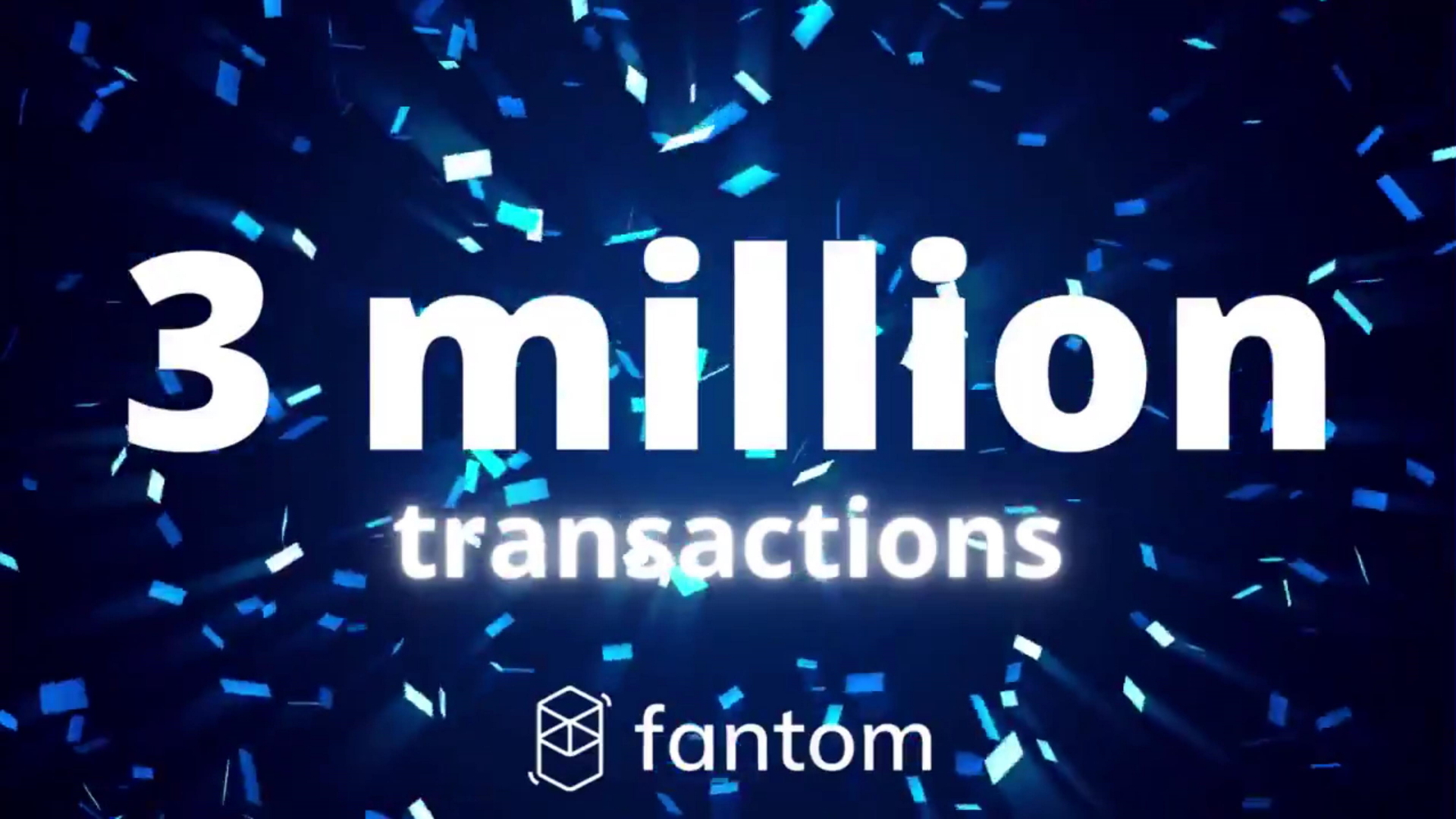 Fantom 3 million transactions