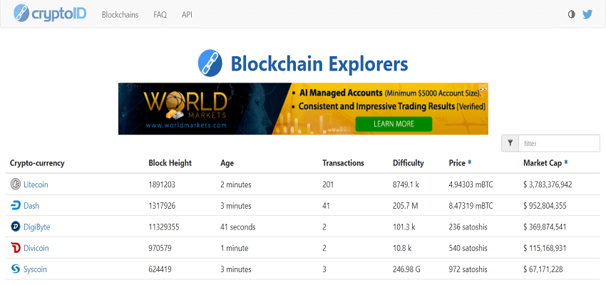blockchain explorers