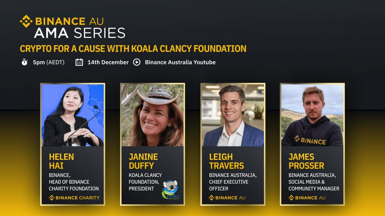 Binance Australia AMA series: Crypto for a Cause with Koala Clancy Foundation